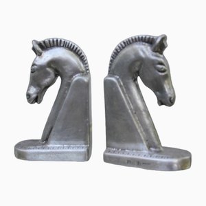 Etain 95 Horse Head Bookends, 1960s, Set of 2