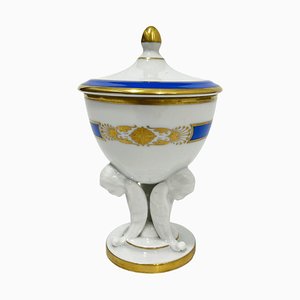 Small Porcelain Lidded Vase from Herend Hungary, 1960s