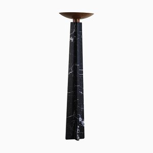 Italian Floor Lamp in Copper and Marble by Massimo & Lella Vignelli, 1986