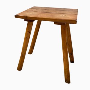 Tabouret Fait Main en Chêne, 1960s