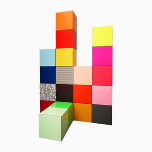 Cubos magnéticos de colores de Paul Kelley. Juego de 10