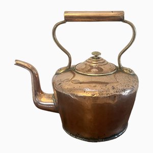Großer antiker George III Wasserkocher aus Kupfer, 1800