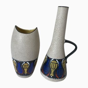 Fat Lava Vases from Dümler&Breiden, West Germany, 1960, Set of 2