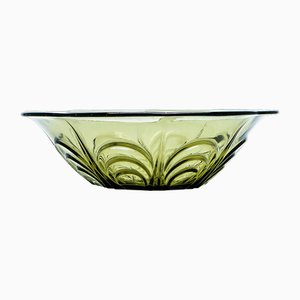 Art Deco Bowl by Krosno Glassworks, Poland, 1950s