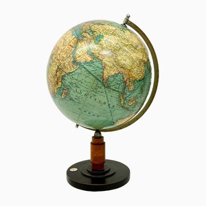 Globe Terrestre Nouveau Monde Art Déco Mangs, 1936