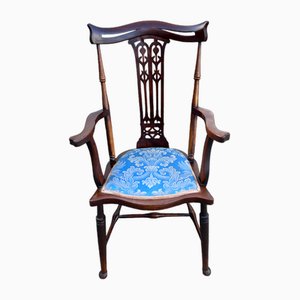 Antiker Arts and Crafts Stuhl aus Mahagoni