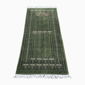 Vintage Green Runner Rug