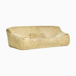Roset Green Three-Seater Sandra Sofa by Annie Hiéronimus for Cinna, 1970s