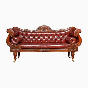 Gerahmtes Sofa aus Mahagoni, Frühes 19. Jh.