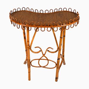 Mid-Century Rattan and Bamboo Console Table by Franco Albini, 1960s
