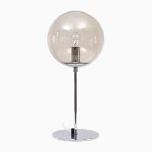 Verchromte Dome Tischlampe von Sölken Leuchten, Deutschland, 1972