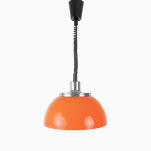 Orangefarbene Faro Hängelampe von Meblo Guzzini, 1970er