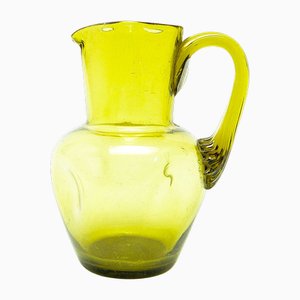 Jarra de leche modernista atribuida a Cramberry Glass, Reino Unido, década de 1900