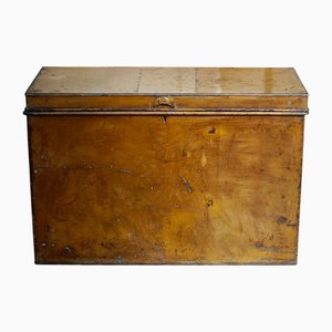 Caja victoriana de metal, década de 1880