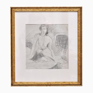 André Lhote, Abstract Composition, 1920s, Pencil Drawing, Framed