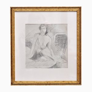 André Lhote, Abstrakte Komposition, 1920er, Bleistiftzeichnung, Gerahmt
