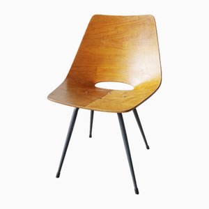 German Wooden Chair in the style of Günter Eberle, 1960s