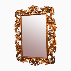 Specchio vintage in metallo, anni '20
