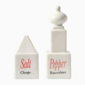 Monumenti Salt and Pepper Shakers by Matteo Thun for Arzberg, 1980s, Set of 2