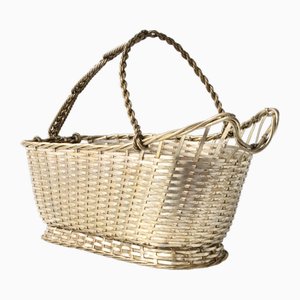 Silver-Plated Wine Basket from Christofle, 1960s