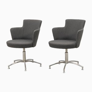 Pivoting Chairs in Gray by Ake Axelson for Garsnas, 2014, Set of 2