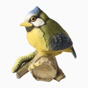 Figura de pájaro bisque de porcelana de Uwe Netzsch para Hutschenreuther, años 70