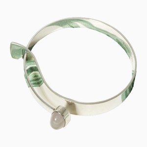 Silver and Rose Quartz Bracelet by Elis Kauppi, 1959