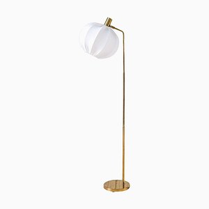 Mid-Century Modern Brass Floor Lamp G-03 from Bergboms, Sweden, 1960s