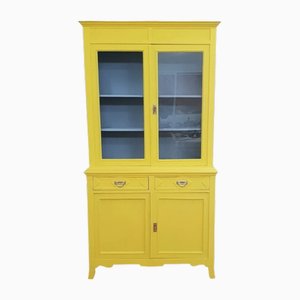 Antique 2-Part Sideboard in Yellow