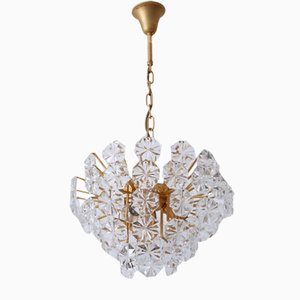 Mid-Century Modern Crystal Chandelier by Christoph Palme Germany 1970s