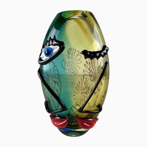 Vintage Murano Glass Vase, 1980s