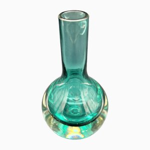 Finnish Green Glass Vase by Riihimaen Lasy Oy, 1950s