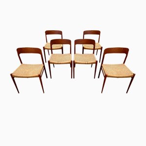 Chairs by Niels Otto Møller for J.L. Møllers, 1960s, Set of 6