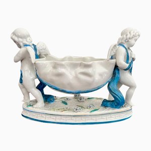 Groupe Continental Victorien Antique en Porcelaine, 1880s