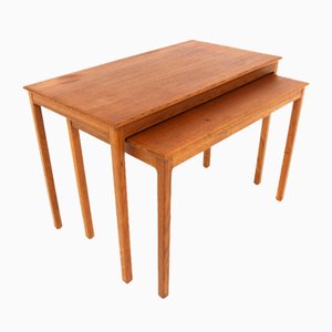 Tables en Teck, Suède, 1960, Set de 2