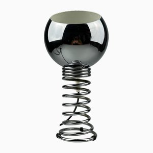 Space Age Tischlampe aus Chrom & Metall, 1970er