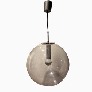 Ball Shaped Pendant Lamp from Glashütte Limburg, 1970s