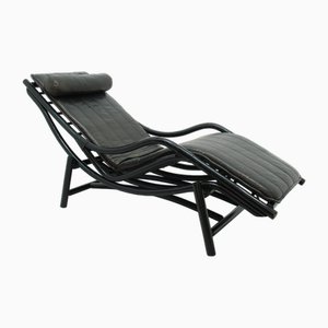 Chaise longue in vimini, anni '80