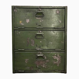 Grünes Vintage Metall Sideboard