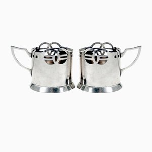 Art Deco Tea Basket from WMF, Germany, 1900s, Set of 2