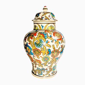 Ceramic Vase with Lid, Talavela, Spain, 1970s