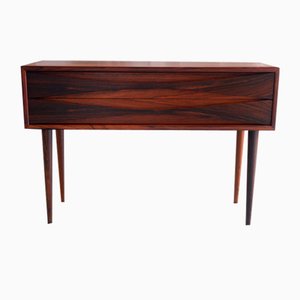 Modern Danish Rosewood Bedside Chest by Niels Clausen for Nc Møbler, 1960s.