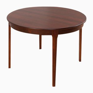 Mid-Century Danish Round Table in Rosewood attributed to Svend Aage Madsen, 1960s