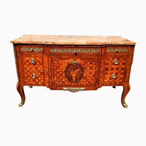 Early 20th Century Napoleon III Marquetry and Bronze Dresser