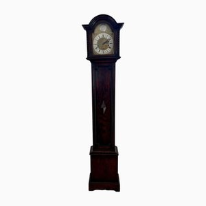 Oak Eight Day Chiming Grandmother Clock, 1900s