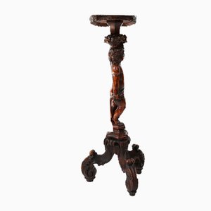 Vintage Pedestal Table with Putti, 1850s