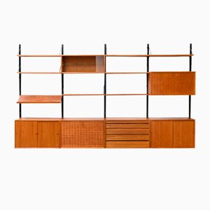 Scandinavian Wall Unit in Teak by Poul Cadovius for Royal System, Denmark, 1960s