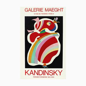Kandinsky, The Red Form, años 60, Litografía original