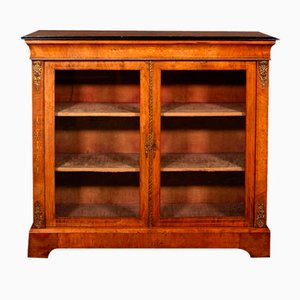 Antique English Twin Pier Cabinet in Walnut