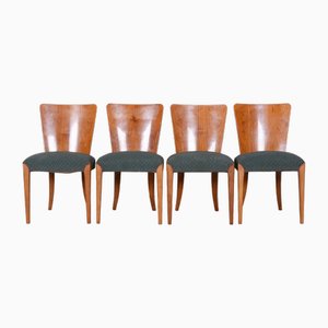 Art Deco Dining Chairs by attributed to Jindřich Halabala for Up Závody, Czechia, 1940s, Set of 4